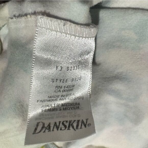 Danskin Vintage 80’s Floral Retro One Piece Bodysuit Women’s Medium - Picture 2 of 3